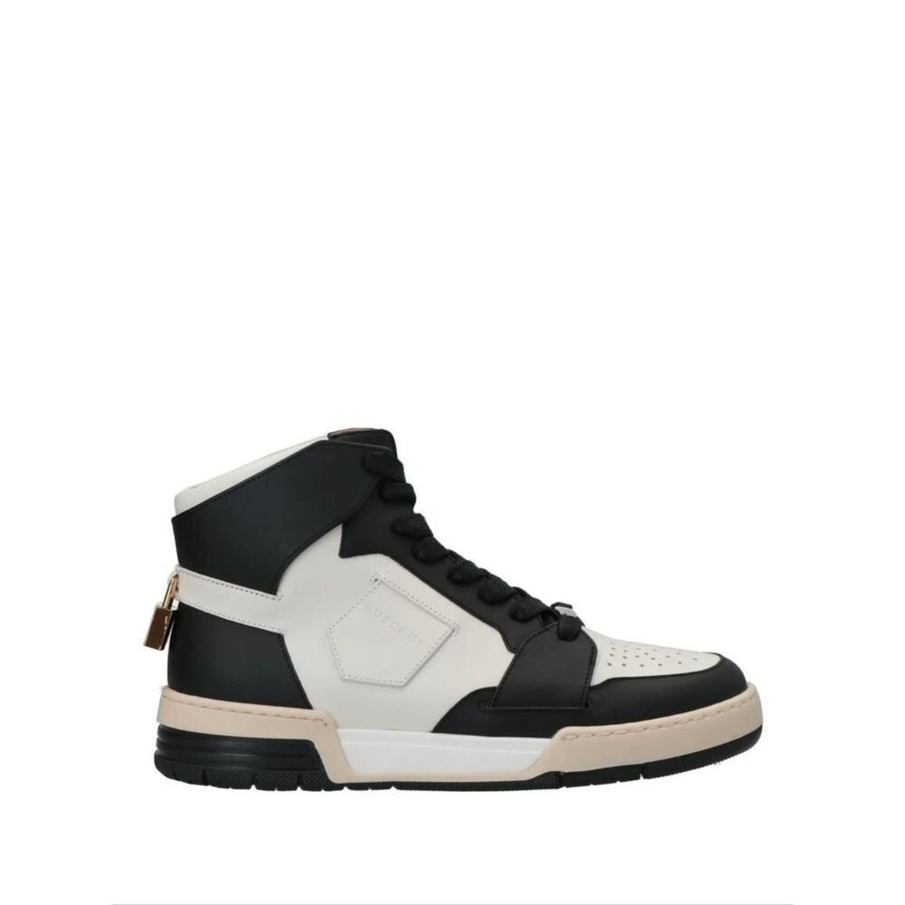 Buscemi High-Top Lace-Up Sneakers Black White Size 8